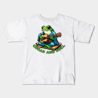 Rock and roll frog Kids T-Shirt